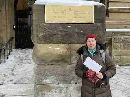 Bill C-15 Hand-delivering the letter to the PM